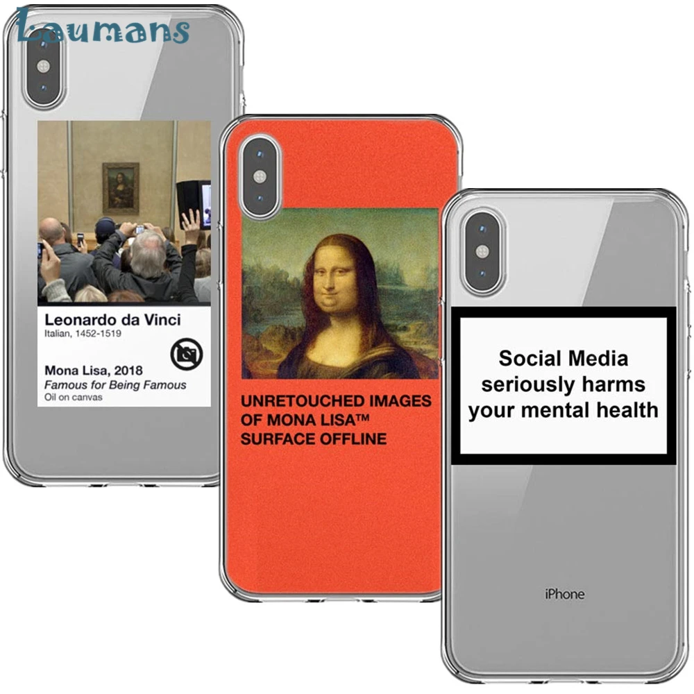 

Social Media seriously harms your mental health Soft TPU phone case for iPhone 8 7 6 6s plus cover for iPhone X XR XS MAX 5S