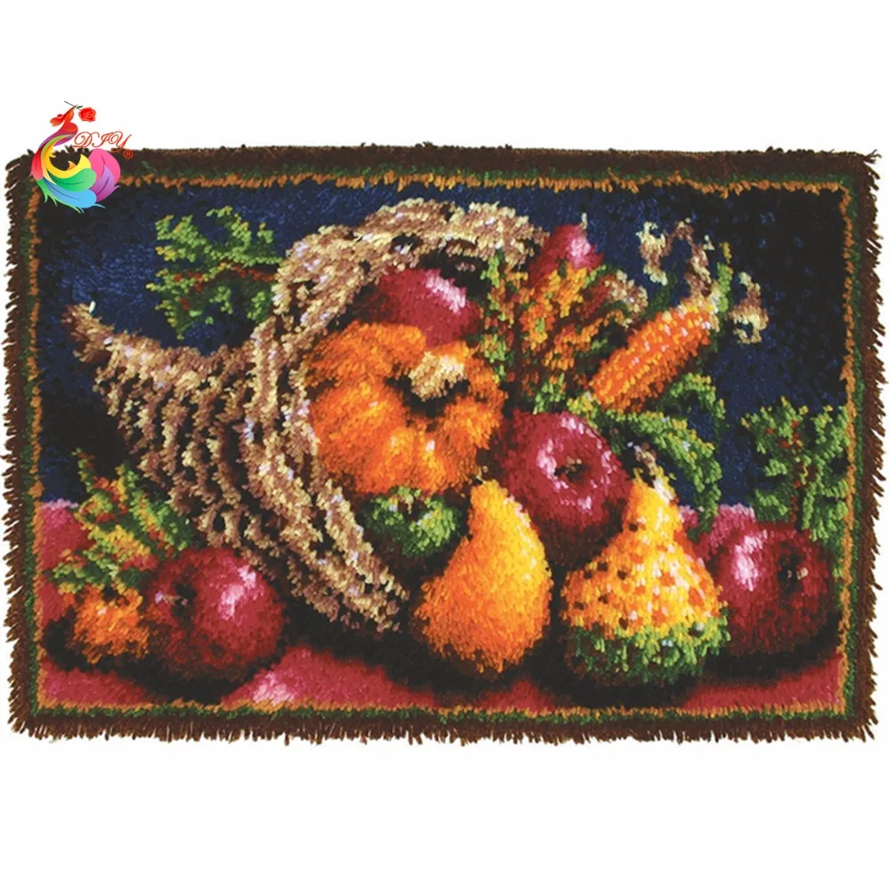 ^Cheap DIY Mat Kit Latch Hook Rug Kit Unfinished Crocheting Rug Yarn Cushion Embroidery Carpet fruitPicture Big size110x69cm ^Cheap DIY Mat Kit Latch Hook Rug Kit Unfinished Crocheting Rug Yarn Cushion Embroidery Carpet fruitPicture Big size110x69cm