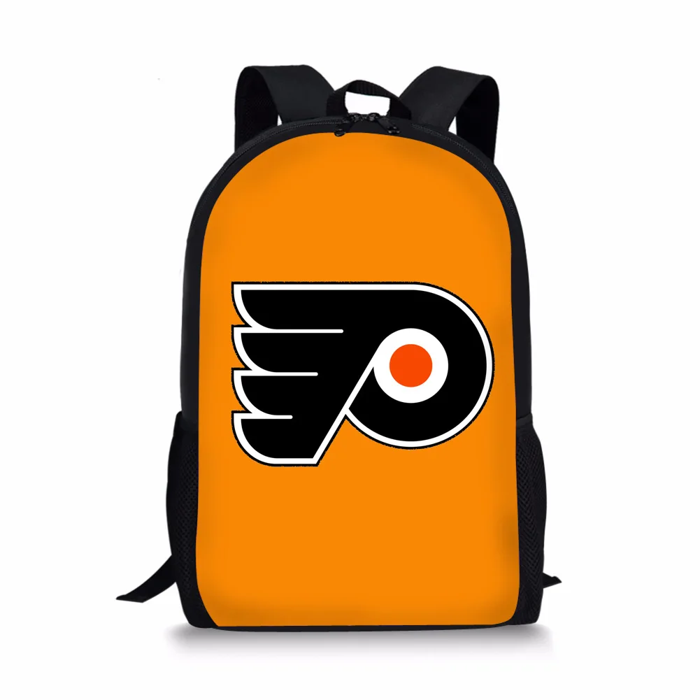 THINK Kids Bookpack Philadelphia Flyers школьный рюкзак с принтом для подростков 16 дюймов большой емкости детская школьная сумка на заказ - Цвет: 003