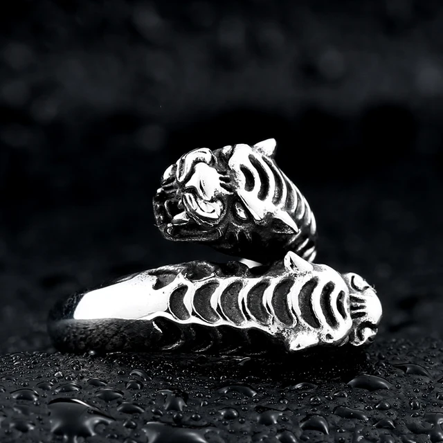 Bague tigre homme