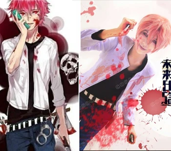 

Anime Future Diary Gasai Yuno Male Cosplay Costume Coat+Shirt+Pants+Belt