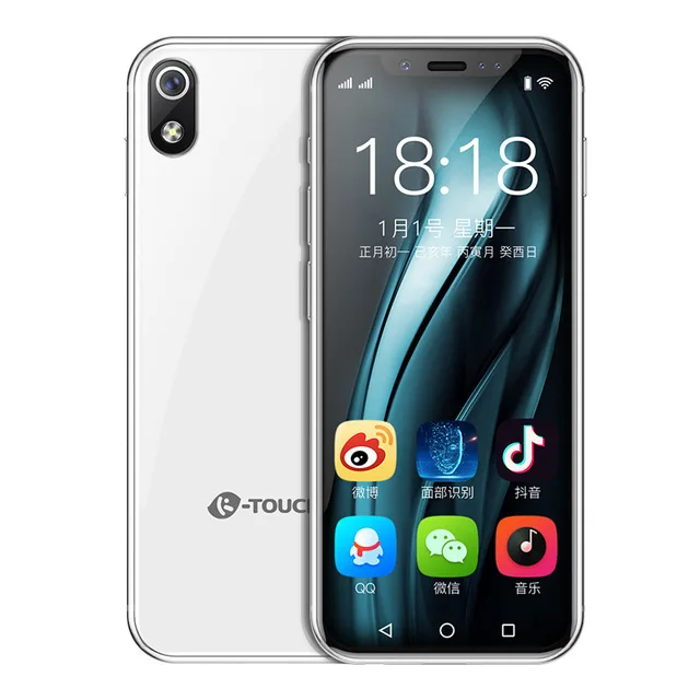 K-TOUCH I9 супер мини мобильный телефон 3 ГБ 32 ГБ Celular 1000 мАч Android 8,1 смартфон разблокировка лица GPS WIFI 2 Гб 16 Гб мобильный телефон - Цвет: White