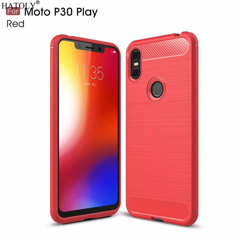 Чехол HATOLY для Capas Motorola One мягкий силиконовый чехол из ТПУ с ворсом Moto P30 Play чехлы