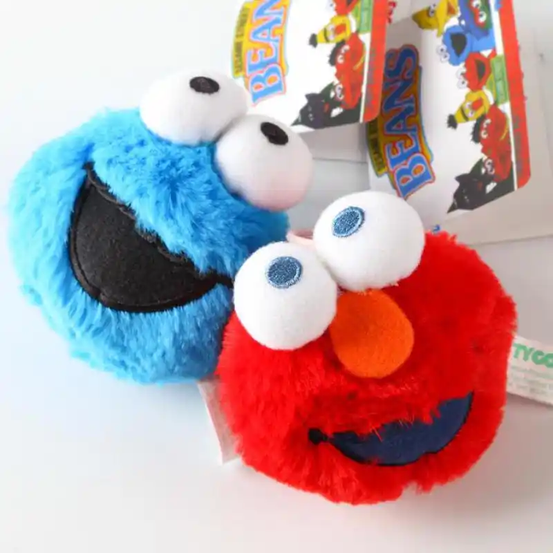 Popular Tv Mini Sesame Street 2pc Elmo Shock Key Chain Bag