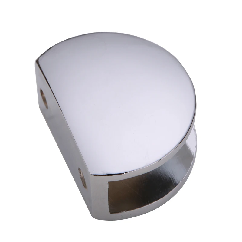 4 pcs Zinc Alloy Chrome 5-12 MM Shelf Support Heavy Duty Glass Shelf Clips glass shelf clamp holder glass fasteners