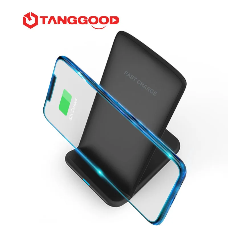 TANGGOOD Беспроводное зарядное устройство для iPhone X 8 Plus 10 Вт Qi быстрая Беспроводная