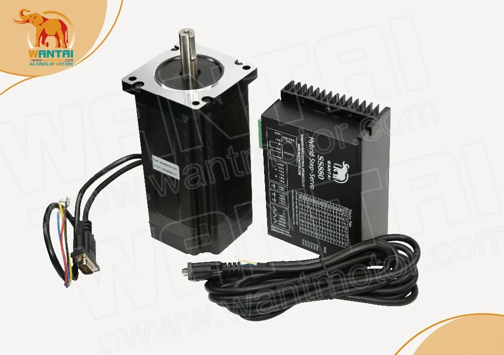 ЕС бесплатно! Легкий Серводвигатель 86HBM80-1000 NEMA34 кодировщик 1000CPR 9 нм 1275 унций
