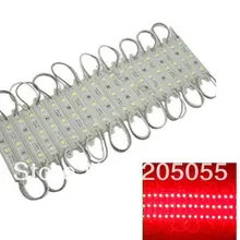 Набор из 20 шт 3 светодиодный модуль 5050 SMD водонепроницаемый свет плафоны для ламп Хороший DC 12 V магазин переднее окно sigh Декор-красный