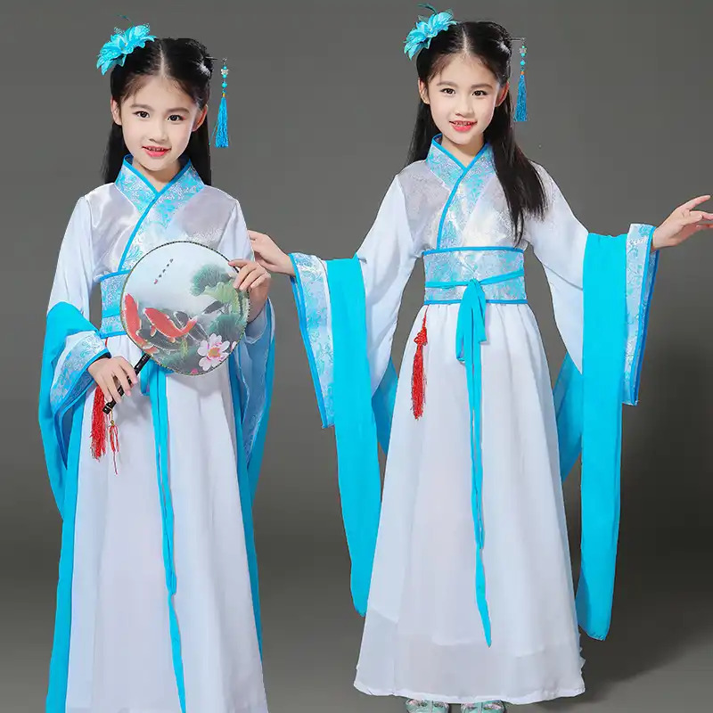 Girls Chinese Traditional Hanfu Dress Ancient Chinese Opera Tang