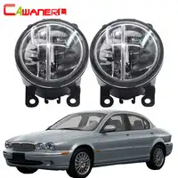 Cawanerl สำหรับ 2001-2009 Jaguar X - Type (CF1) saloon Car LED หลอดไฟ 4000LM หมอก DRL Daytime Running Lamp จัดแต่งทรงผมสีขาว 6000 K 12 V