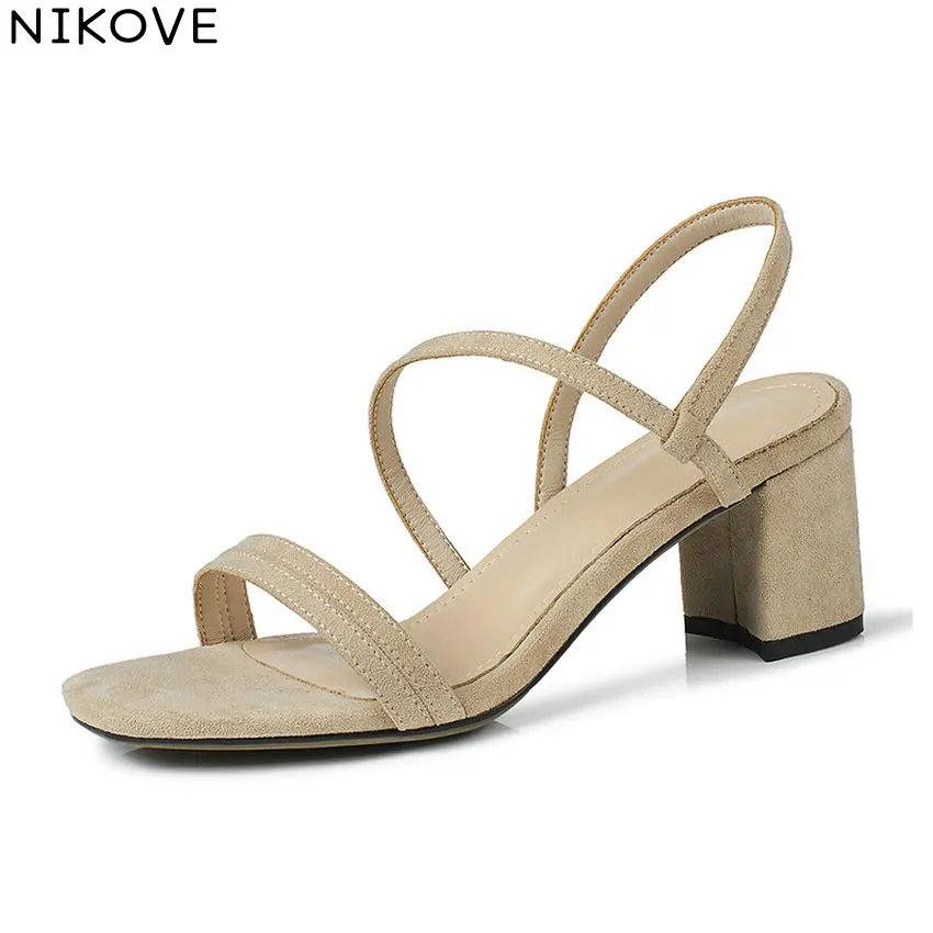 brown square heels