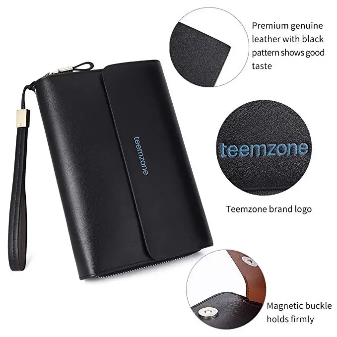 Cheap leather man clutch