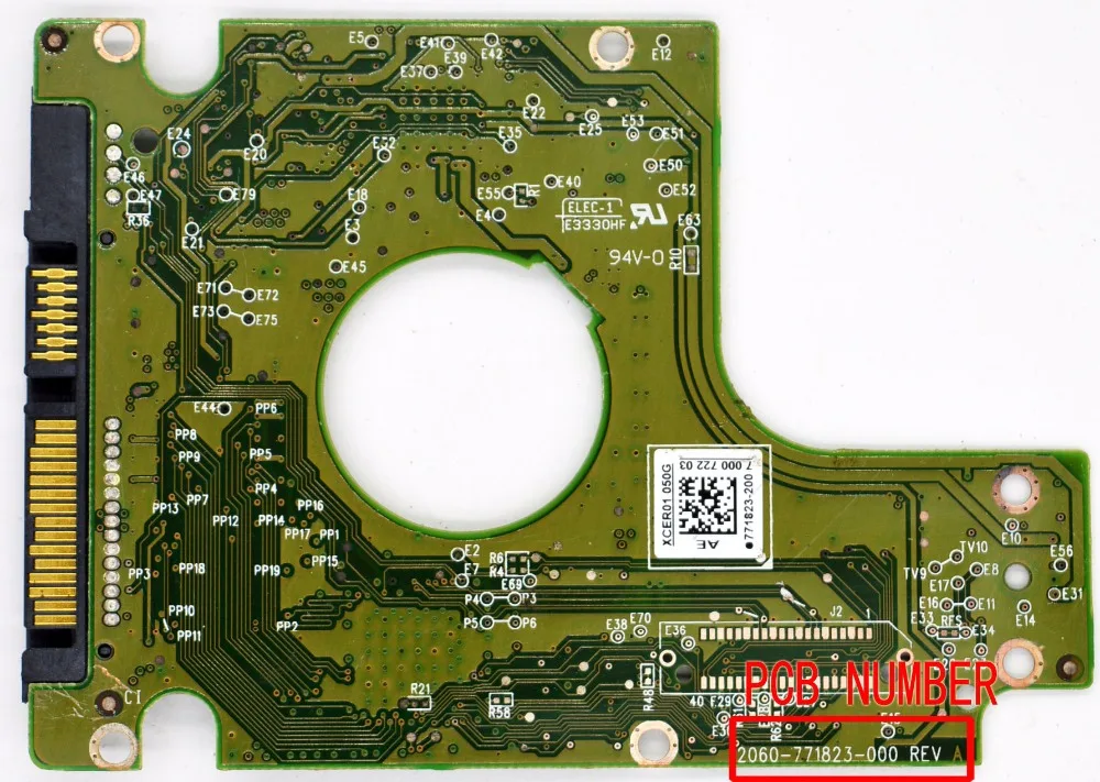 WD10JPVT, WD5000BPVT Jia Yuan Sheng логическая плата/2060-771823-000 REV A, REV P1, 2060 771823 000/771823-200, 771823-300