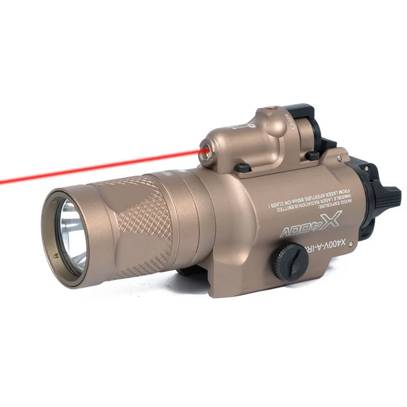 Luzes de Caça Tático Vermelho Visão Laser Airsoft Arma Lanterna Softair Lâmpada Glock Pistola X400v ir Luz Mod. 1265648 14 Cheap Luzes de armas