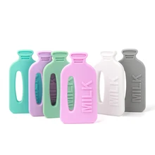 TYRY.HU – anneau de dentition en Silicone, 1 pièce, en forme de bouteille de lait, sans BPA, bébé, soins, jouets d'entraînement, bricolage bijoux, pendentif d'allaitement à mâcher