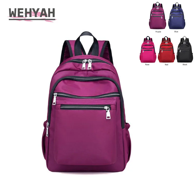 

Wehyah Laptop Backpack Waterproof Woman Backpack School Bags for Teenage Girls Bookbag Travel Black Backpack mochila ZY078