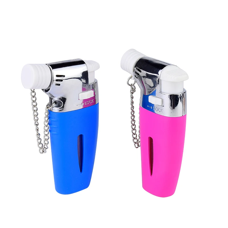 

Windproof Household Torch Jet Flame Lighter Gas Butane Lights Refillable Cigarette Lighter - Use to Camping / Kitchen / Candle