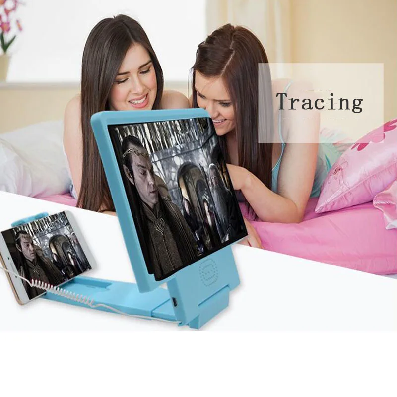 

3D Mobile Phone Screen Magnifying Glass USB Direct Charge 8.5 Inch 3D Magnifier Universal Mobile Phone Screen Magnifier Bracket