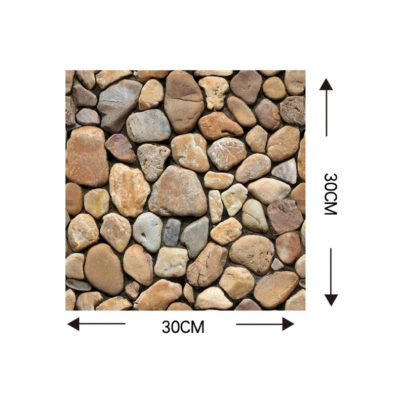 3D Decorative Brick Stone Self-Adhesive Wallpapers - Perfect for Home Decor in Living Room, Bathroom, Kitchen - Backsplash Tile Wallpaper image 5
