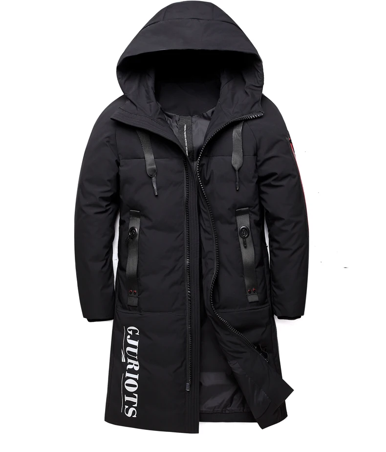 down parka Winter Couple Models Down Jacket Thick Warm Long Fashion Hooded Coat 90% White duck down Slim Parkas Plus size white puffer jacket