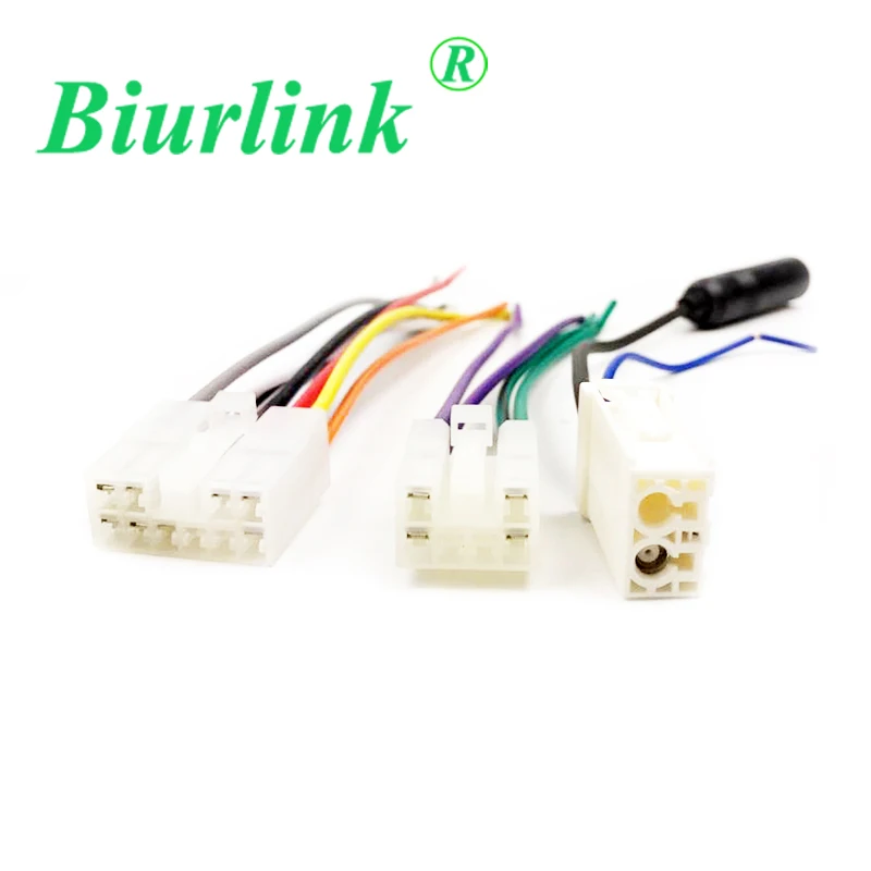 

Biurlink (10+6)Pin CD Changer Port Power Harness Aerial Wire Cable Adapter for Toyota
