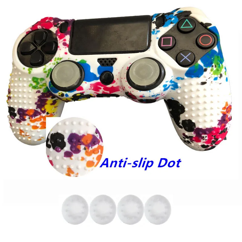 

Camouflage Anti slip Silicone Protective Skin Cover Case for Playstation PS4 Play Station PS 4 Dualshock 4 Game Gamepad Joystick