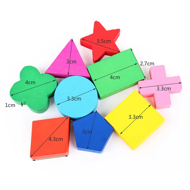 Sale Geometric Shape and Color Matching Toys Wooden 3D Puzzles Baby Montessori Early Educational Learning Toy for Children 6