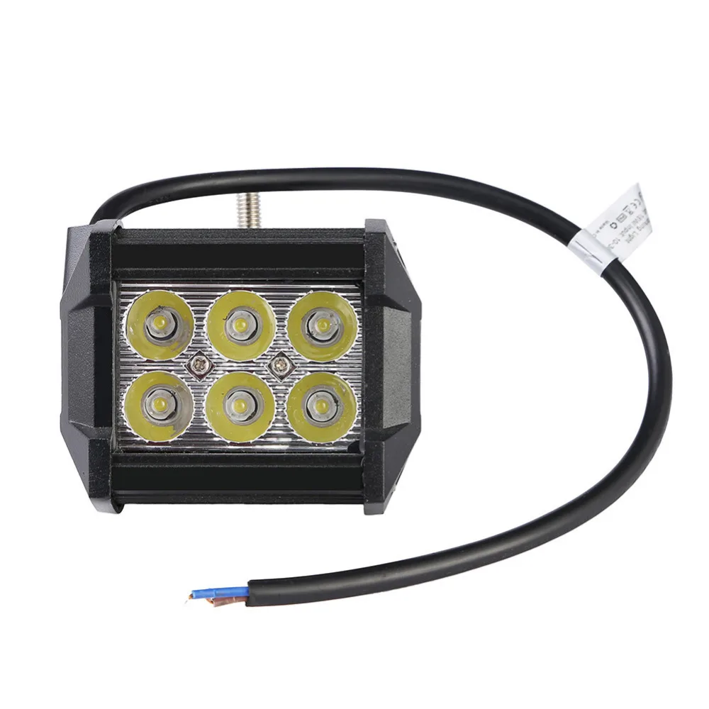 

1Pc 4" 18W LED COB DRL Daytime Running Light Waterproof DC12-24V External Led Light Bar Spot/flood Beam Car Truck Boat