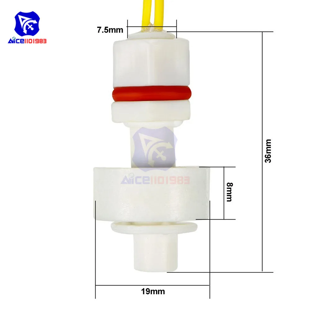 ZP2508 мини резервуар из полипропилена воды в бассейне уровня жидкости сенсор модуль вертикальный Поплавковый выключатель 36 мм