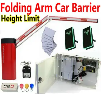 

Height Limit Car Parking Barrier gate Folding arm gate Main Arm+Subordinate Arm RFID Card reader Network access controller panel
