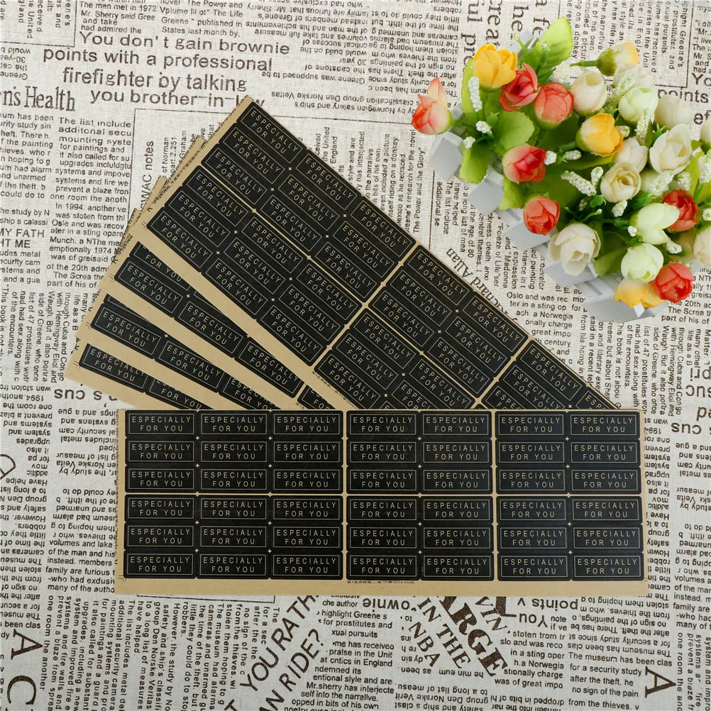 

210pcs"Hand made with paper seal stickers for handmade products diy bakery packsge label Adhesive Sticker approx:32.5cmX10cm