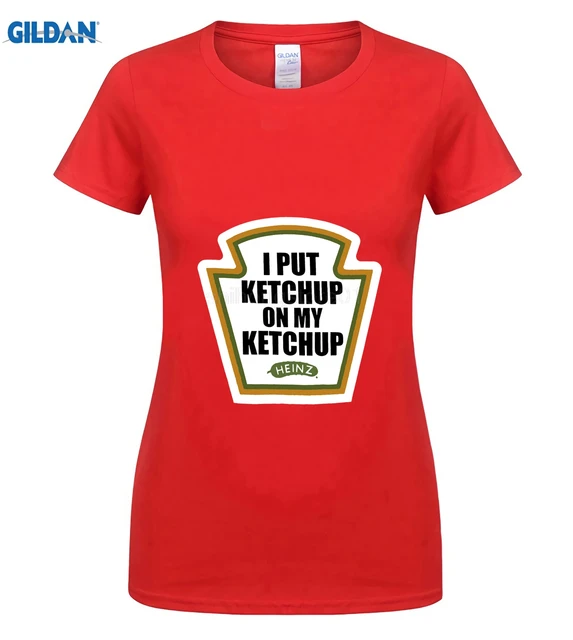 Heinz Ketchup Mens T Shirt I Put Ketchup on My Ketchup Logo Image white