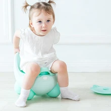 Детский горшок туалет для детей Туалет тренер сидение для девочек стул удобный портативный горшок с животными дети бесплатно горшок щетка