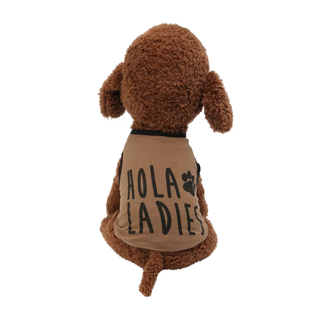 

2019 Beautifully Pet Spring And Summer Breathable Dog Footprint Print Vest Dog Cat Thin Clothing household items Dog Skirt