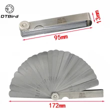 32 шт. в 1 Feeler Gauge 0,02-1,0 мм нержавеющая сталь измеритель зазора Высокая точность Складной Измерительный Инструмент измерительный инструмент штекер Feeler
