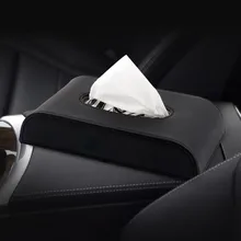 Автомобильные аксессуары черные красные кожаные ящики из искусственной кожи держатель просто дизайн