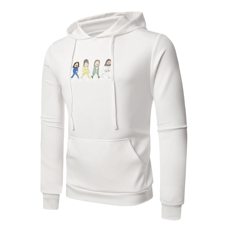 

Printed Men's Hooded Sweatshirt Casual Cartoon Plus Size Pullover Loose Long Sleeve Hoodie Male Clothing L-3XL