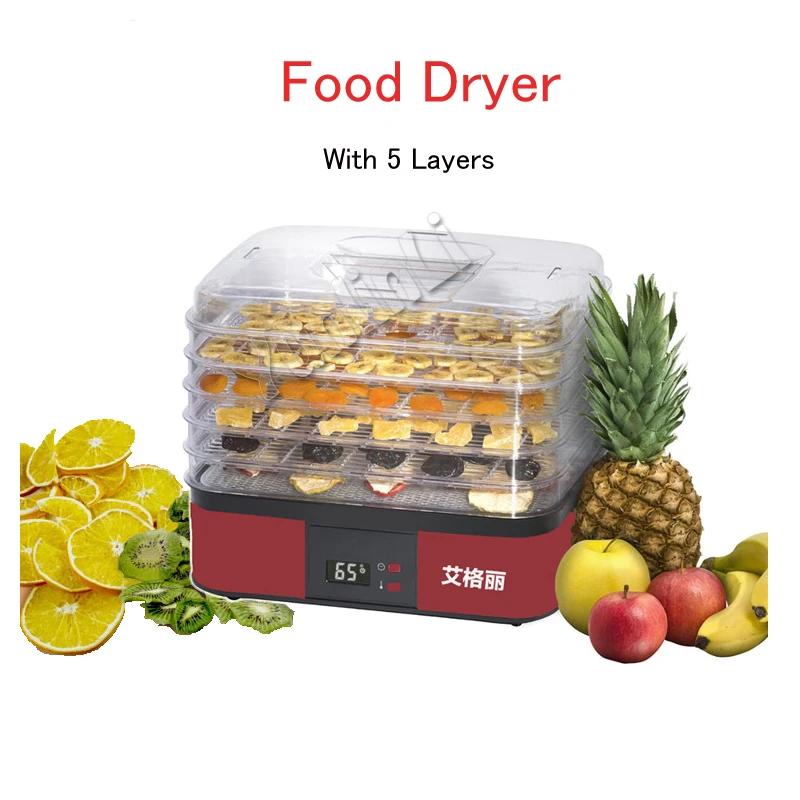 Electric Fruit/Vegetable Dehydrator 5 layers Food Dryer Small Dryer for
