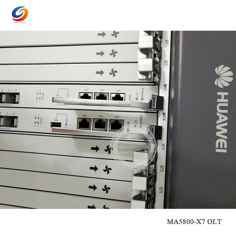 10G MA5800 X7 GPON EPON OLT терминал оптической линии 2* MPLA 2* PILA DC Поддержка питания GPHF GPSF XEHD XGHD сервисная плата