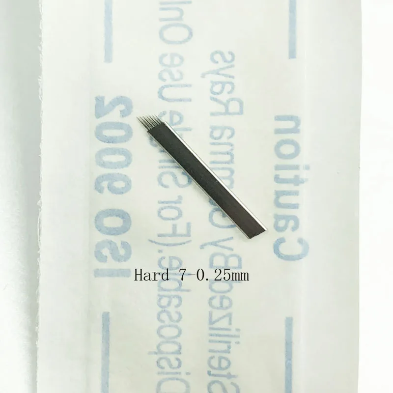 316 Stainless Steel Lamina Hard 12/14/12u/14u /18u Eyebrow Tattoo Needles Microblade Manual Permanent Makeup Cosmetic Blade