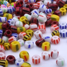 OlingArt 4 мм новые фарфоровые Цветные Разноцветные стеклянные бусины 260 шт разделительные бусины ожерелье diy Изготовление ювелирных изделий
