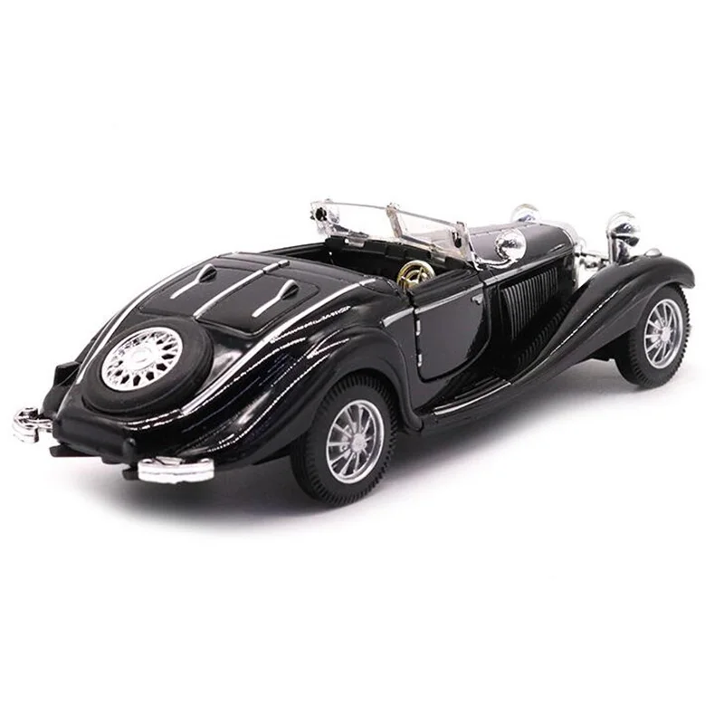 Kopen Zwarte Kleur 128 Schaal 16.8 Cm Metal Alloy Diecasts 500K Klassieke Pull Back 1936 Auto Model Voertuigen Model Speelgoed voor Kinderen Collectie