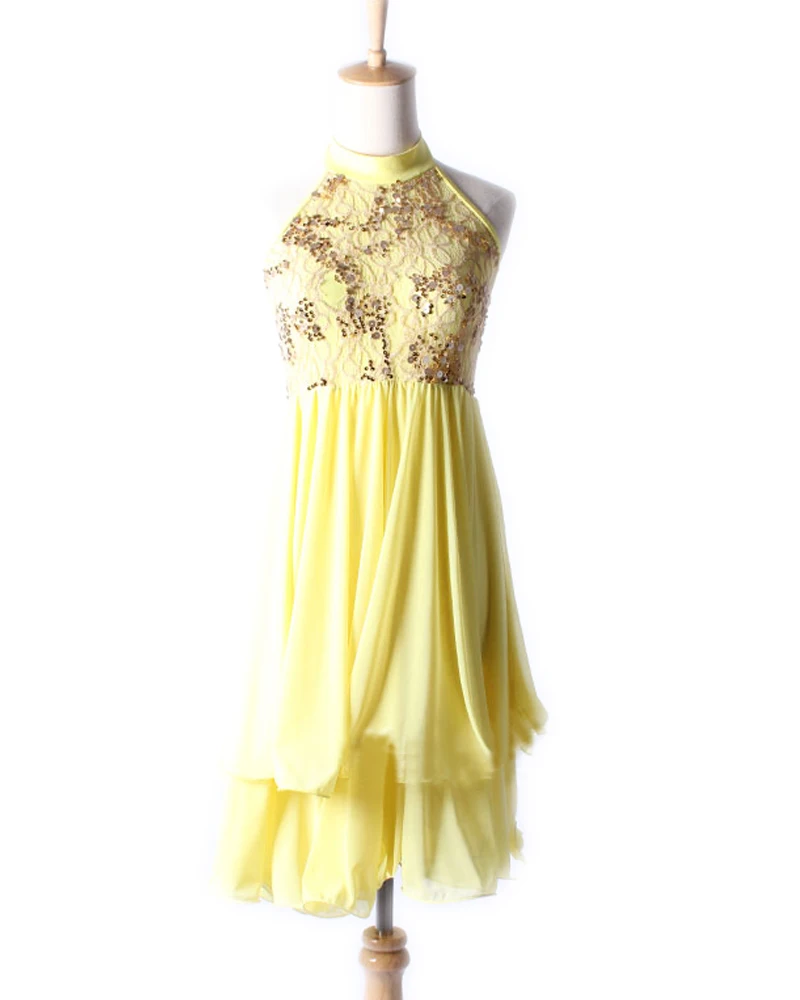 2017 Yellow Ballet Costumes Dress For Children Leotards Dance Leotard