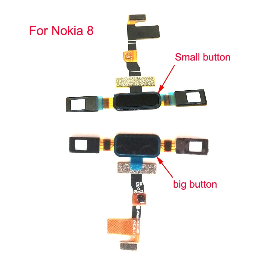 Гибкий кабель для Nokia 8 2016 TA1012 кнопка домой датчик отпечатков пальцев | Мобильные