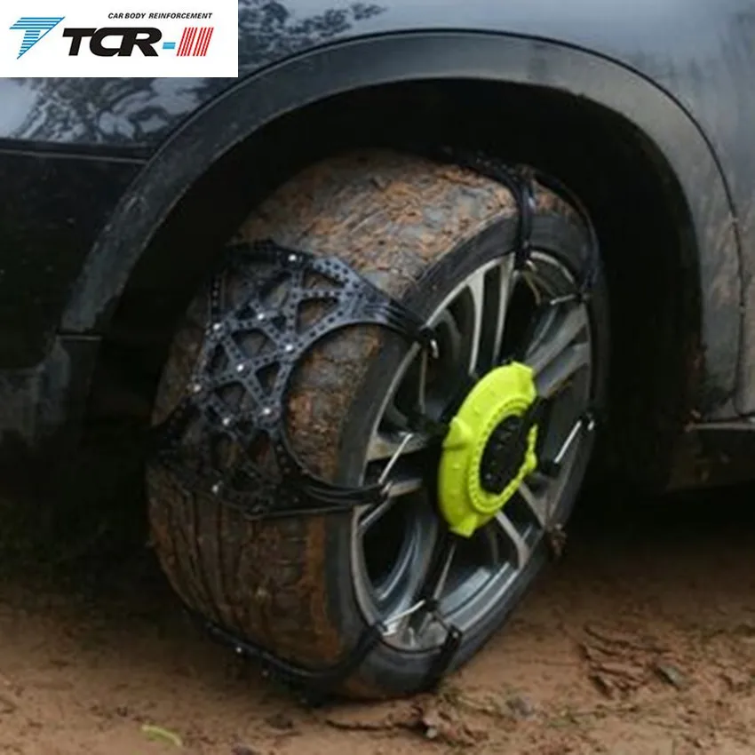 spikes for tires 2 Pcs/Pack TPU Universal Car Tire Anti-skid Chain Auto Emergency Tire Anti-skid Belt For Snow Road Sand Road