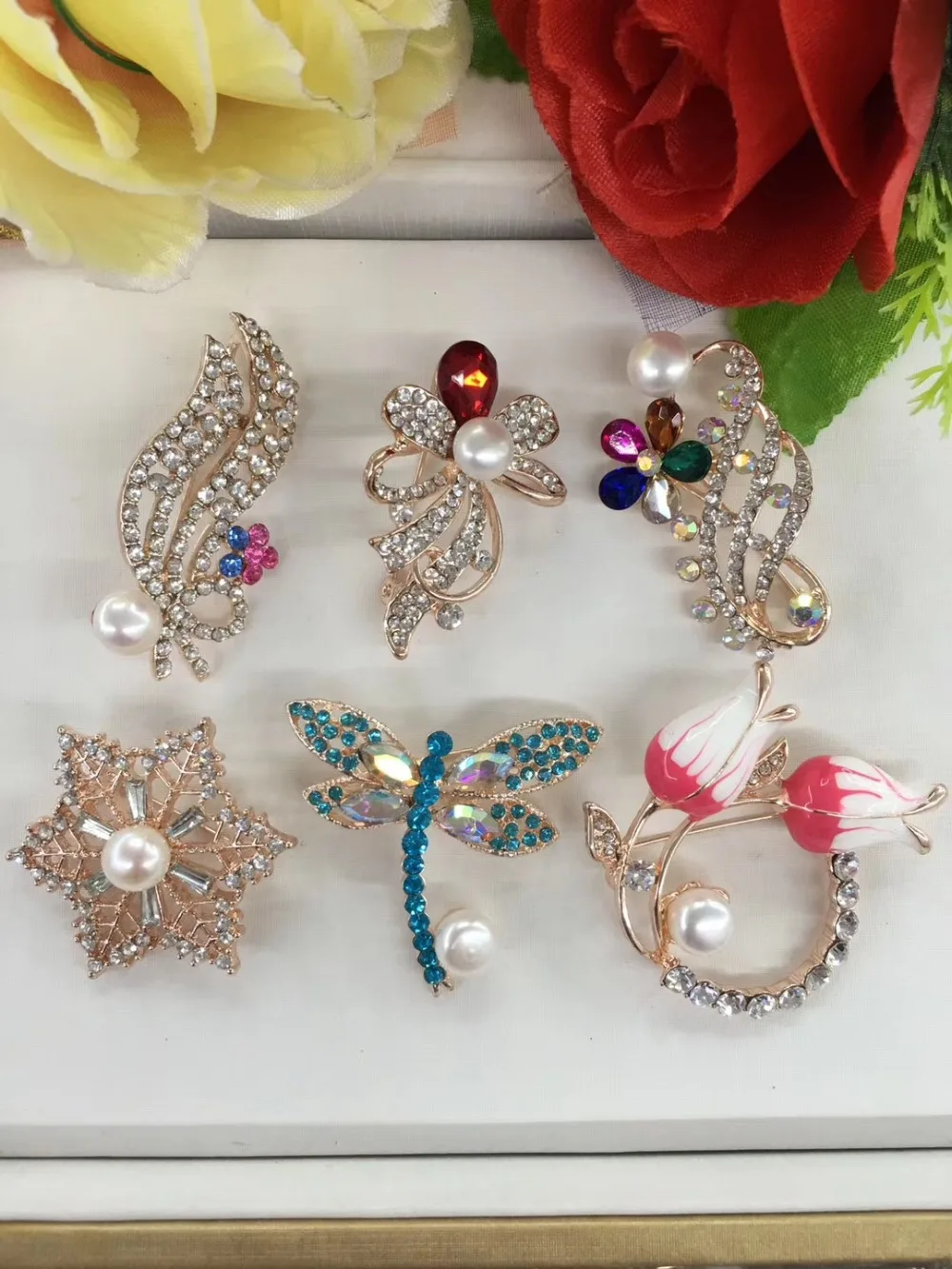

HOT CHEAP PARTY JEWELRY GIFT Natural Freshwater Pearl Brooch Pins Fashion Beautiful Jewelry Accessory Charms, 10pcs/lot
