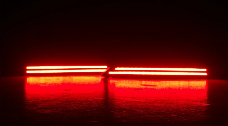 

For Nissans Murano 2015 2016 rear bumper light LED DRL Brake Light Turn Signal Light tail led Warning fog lamp reflector