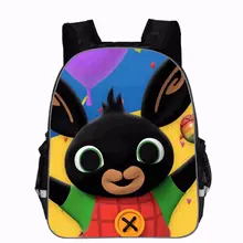 Bing кролик печати рюкзак школьные для мальчиков для девочек детский школьный рюкзак мультфильм девочка рюкзак с возможностью крепления к тележке enfant детский сад сумка