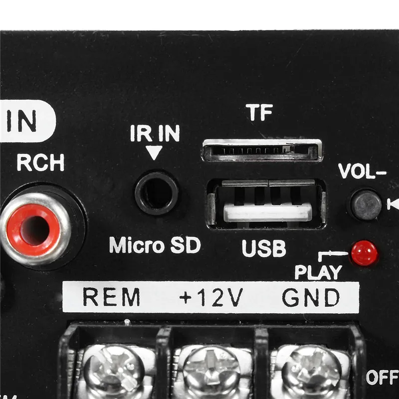 80 Вт Высокая мощность бас автомобильный сабвуфер Hi-Fi усилитель доска TF USB 12 В/110-220 В домашний кинотеатр усилители