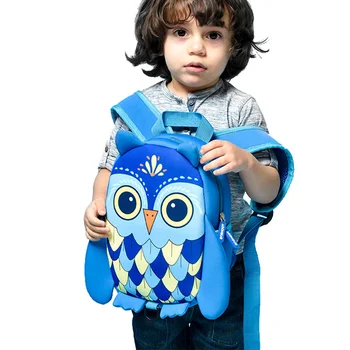 

Children Anti-lost Children Lovely Cartoon Owl School Bag Neoprene Waterproof Soft Backpack Toddlers Satchel for Boys Girls